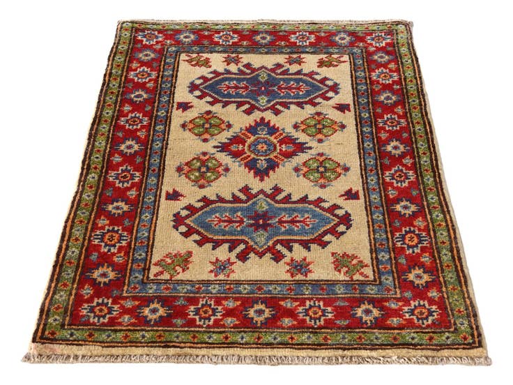 Detail image of 2' 1 x 3' 1 Hand Knotted Kazak Rug