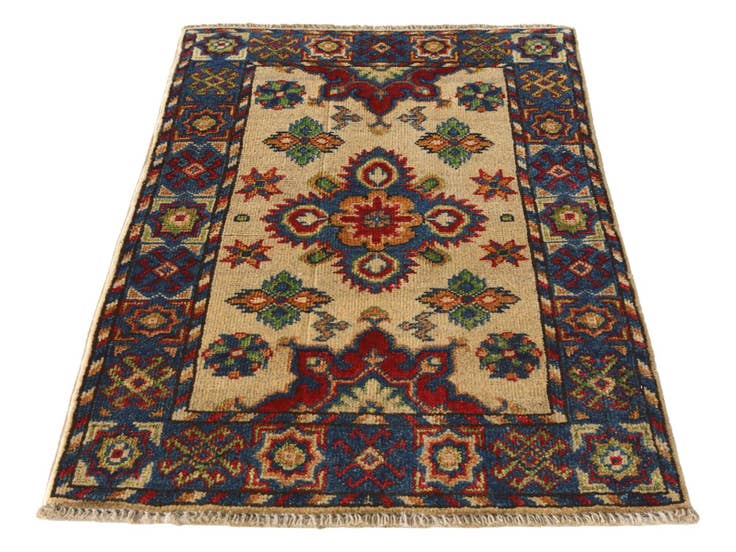 Detail image of 1' 10 x 3' Hand Knotted Kazak Rug