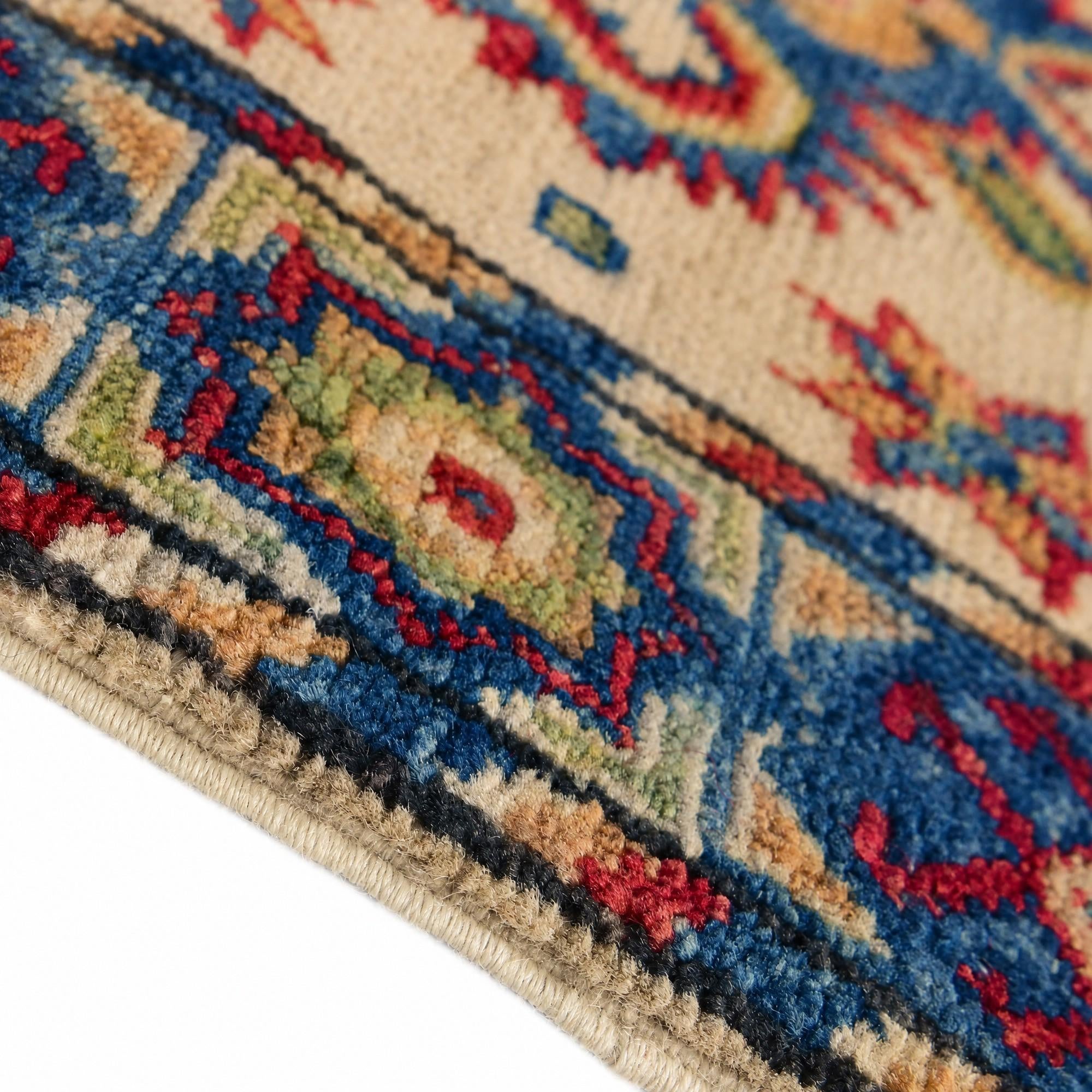 55cm x 90cm Hand Knotted Kazak Rug