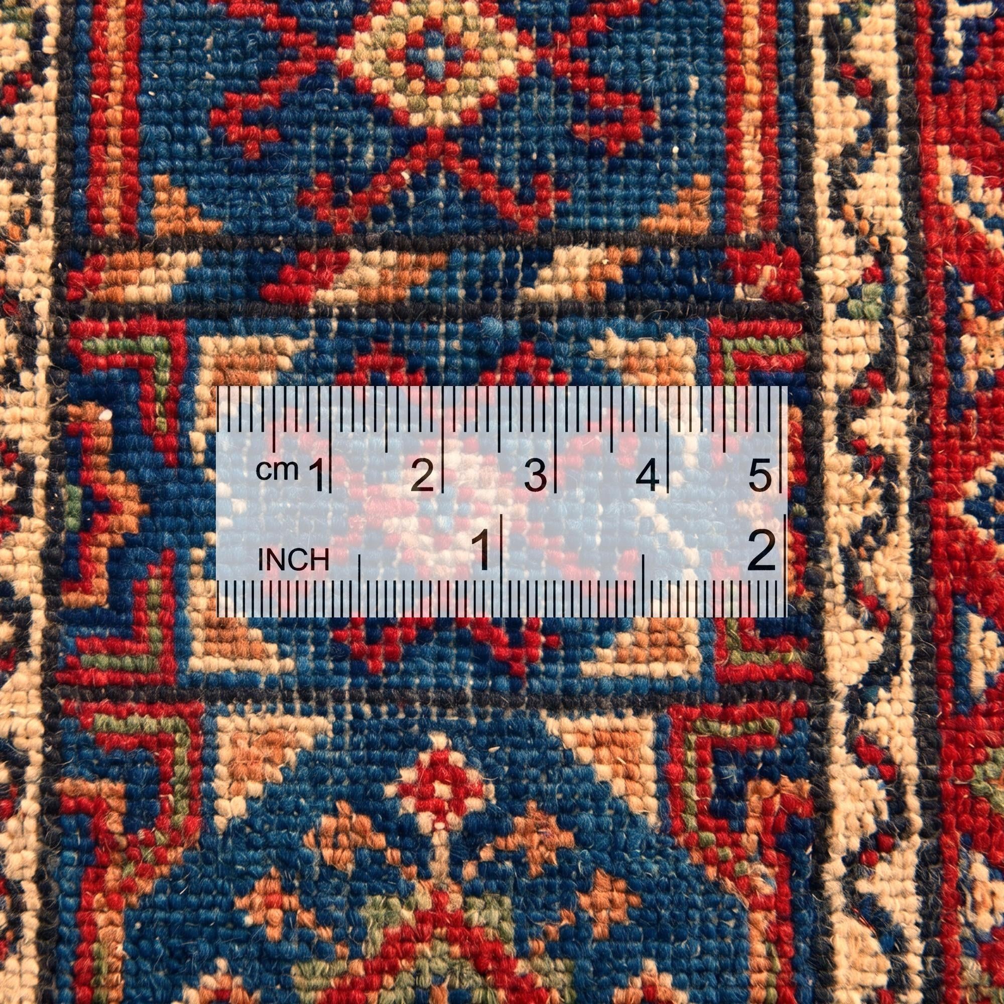 1' 10 x 3' Hand Knotted Kazak Rug