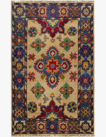 1' 10 x 3' Hand Knotted Kazak Rug
