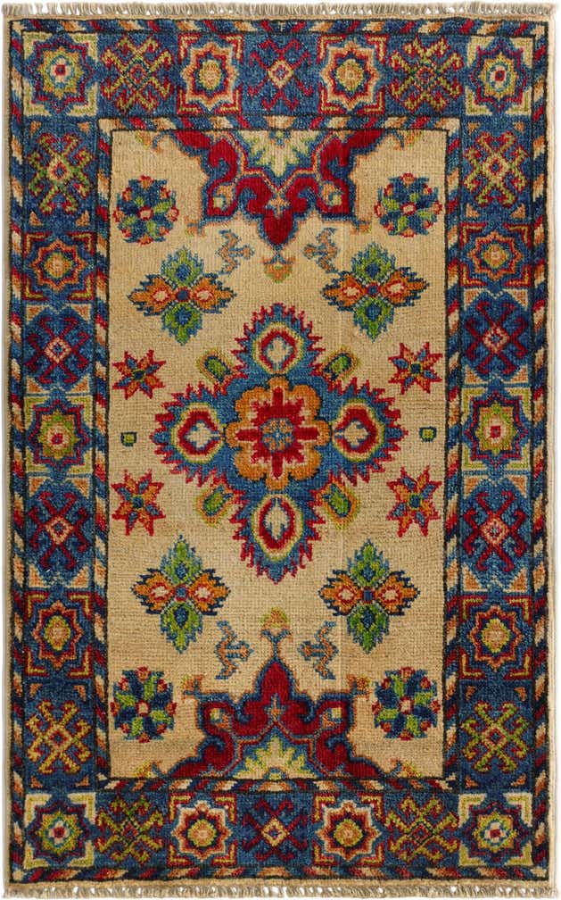 1' 10 x 3' Hand Knotted Kazak Rug