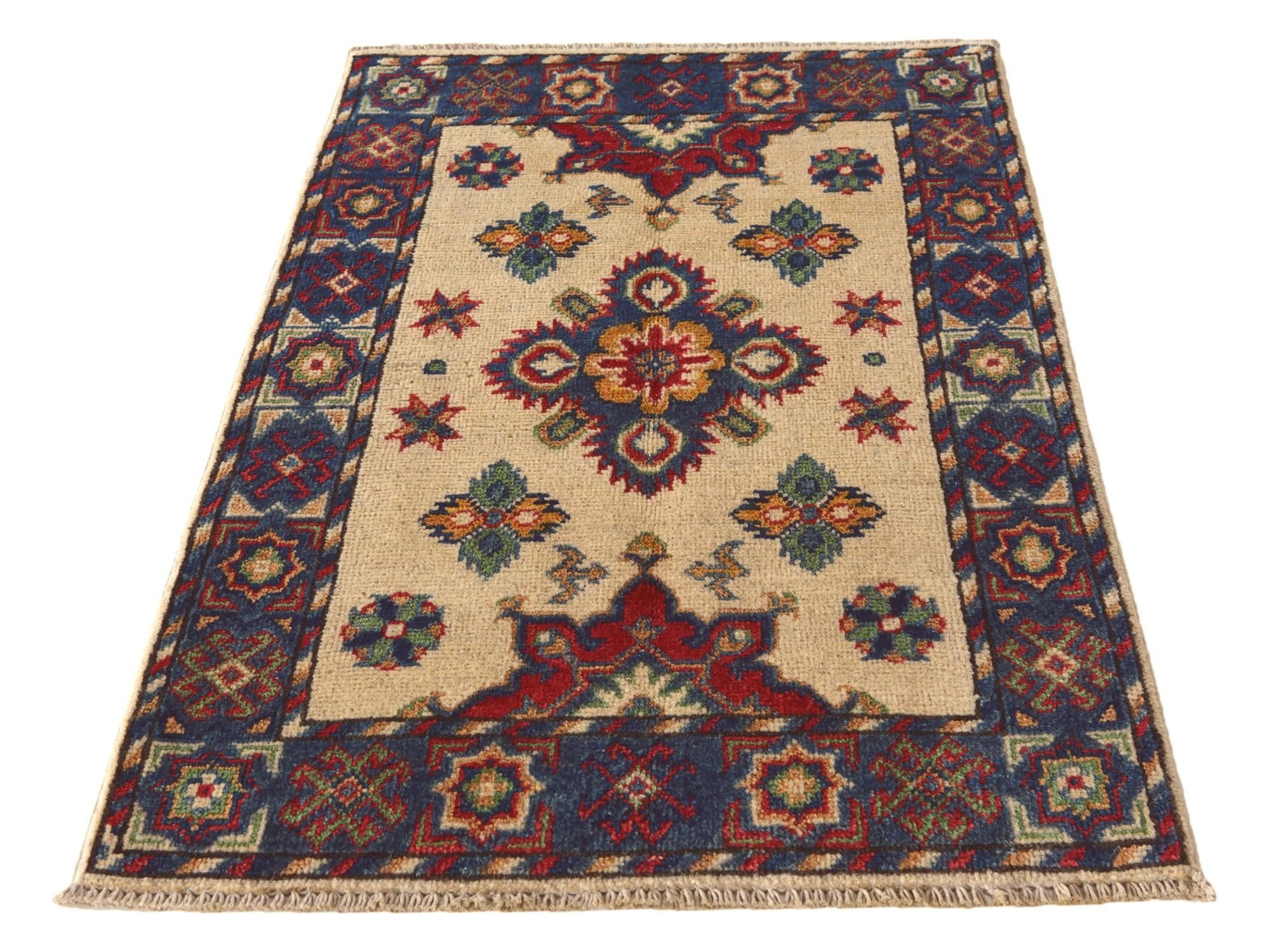 2' 1 x 3' 2 Hand Knotted Kazak Rug