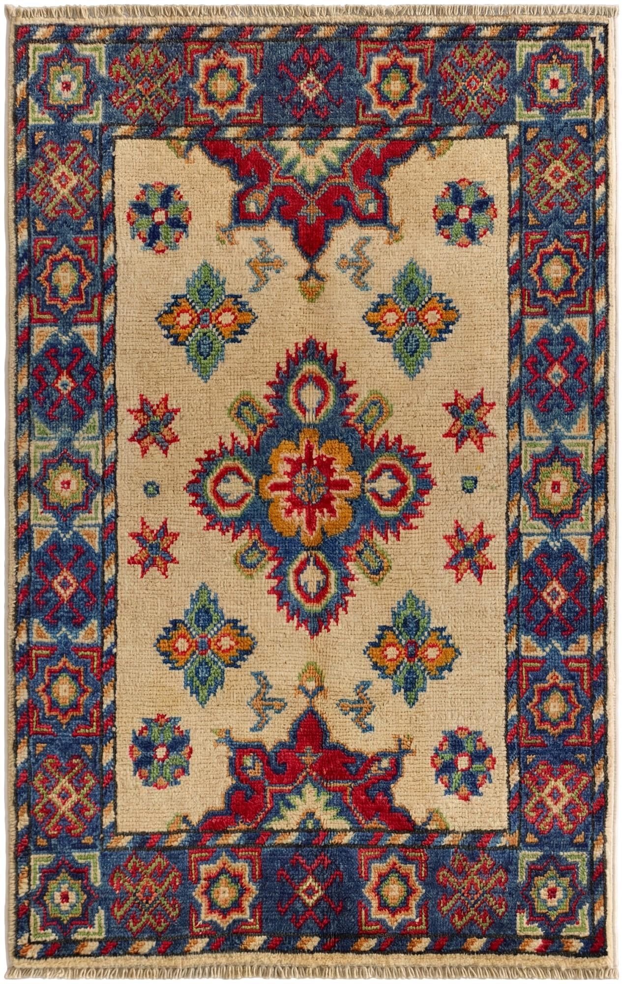 2' 1 x 3' 2 Hand Knotted Kazak Rug