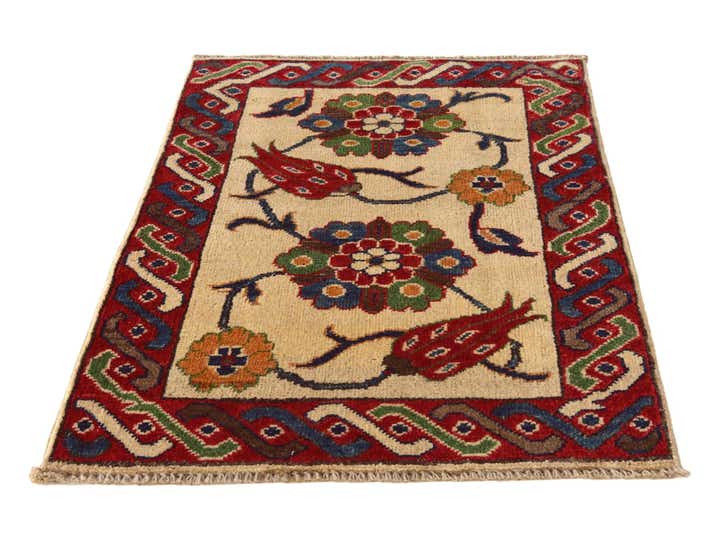 2' 1 x 2' 11 Hand Knotted Kazak Rug