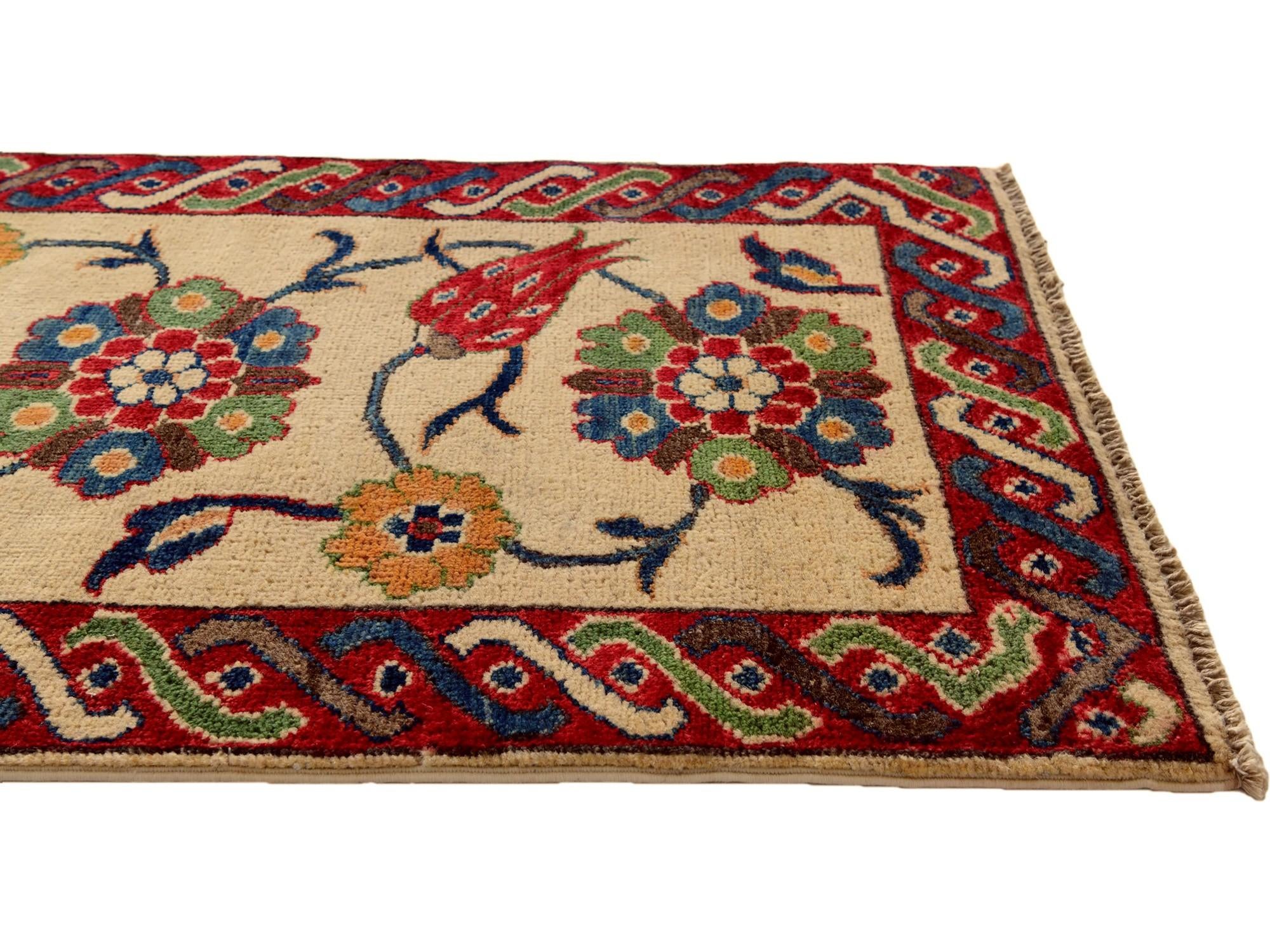 2' 1 x 2' 11 Hand Knotted Kazak Rug