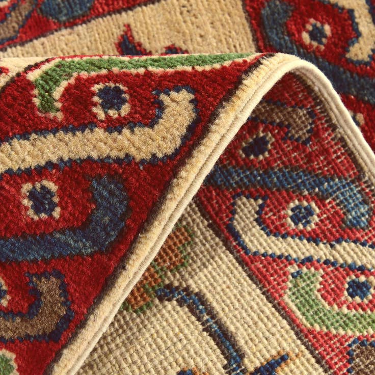 Detail image of 2' 1 x 2' 11 Hand Knotted Kazak Rug