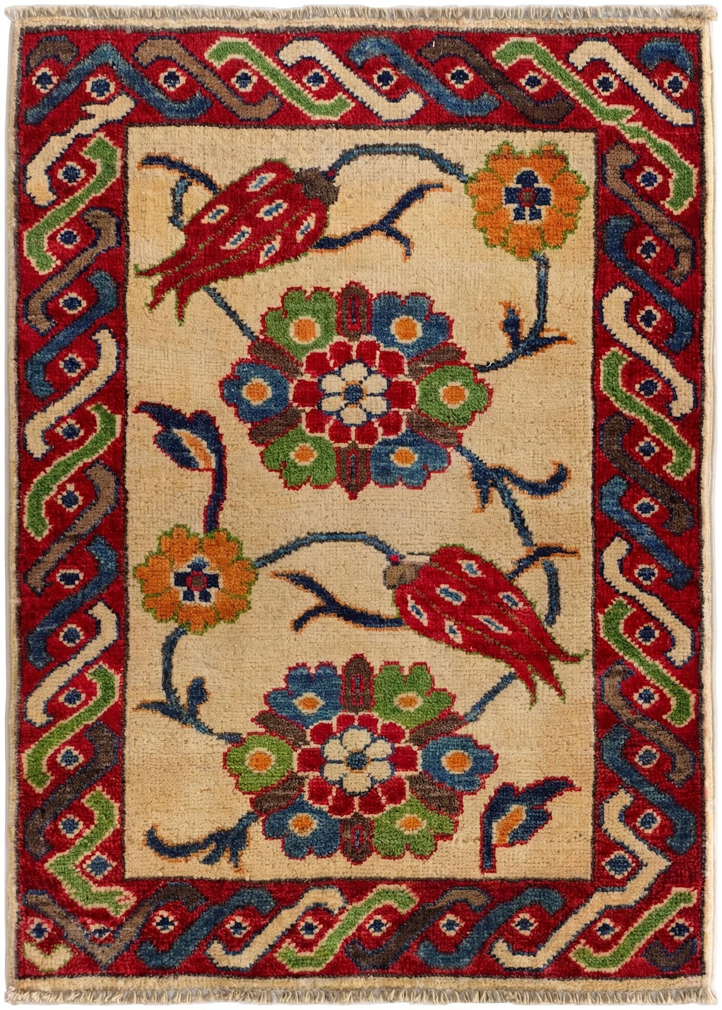 2' 1 x 2' 11 Hand Knotted Kazak Rug