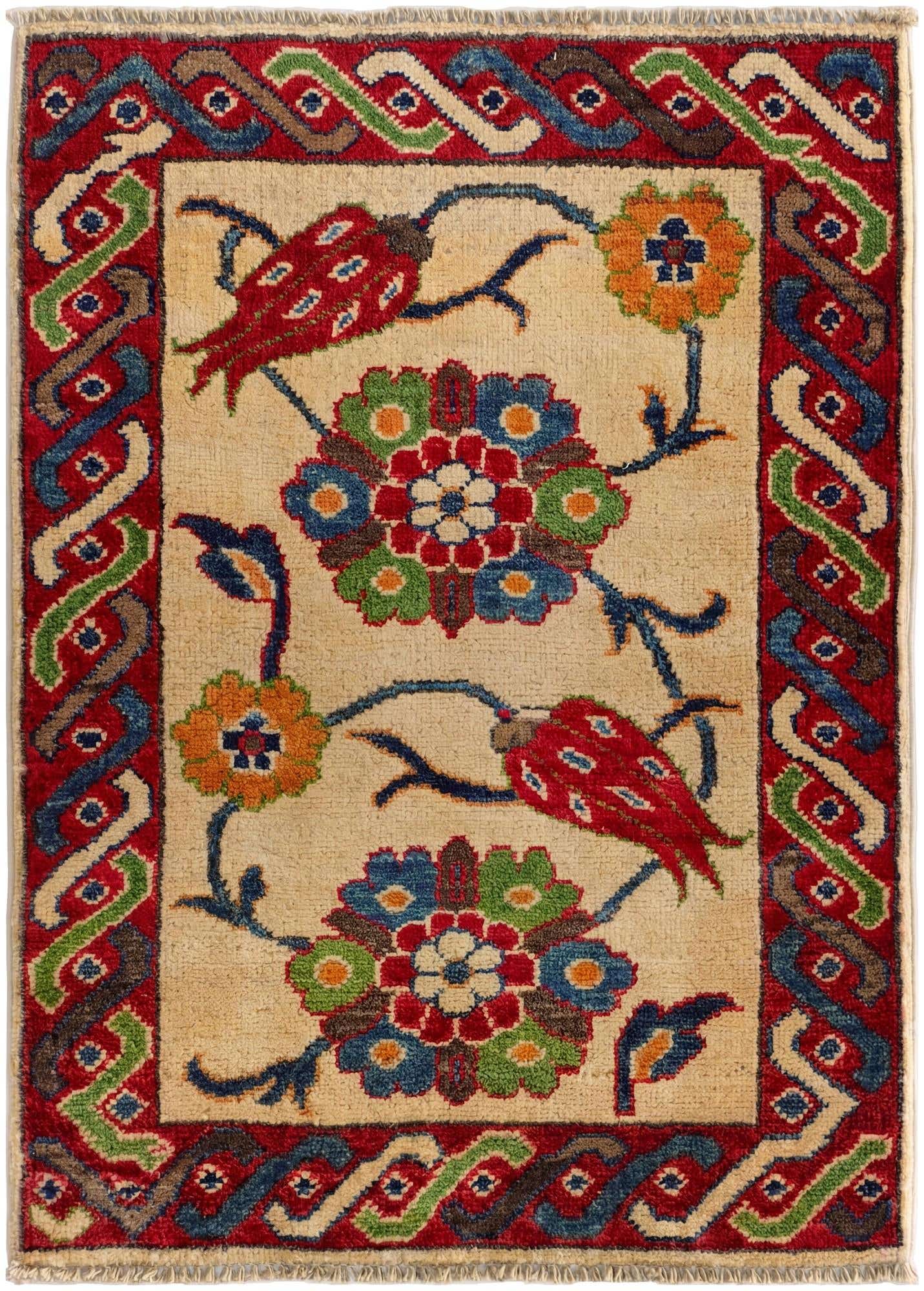 2' 1 x 2' 11 Hand Knotted Kazak Rug