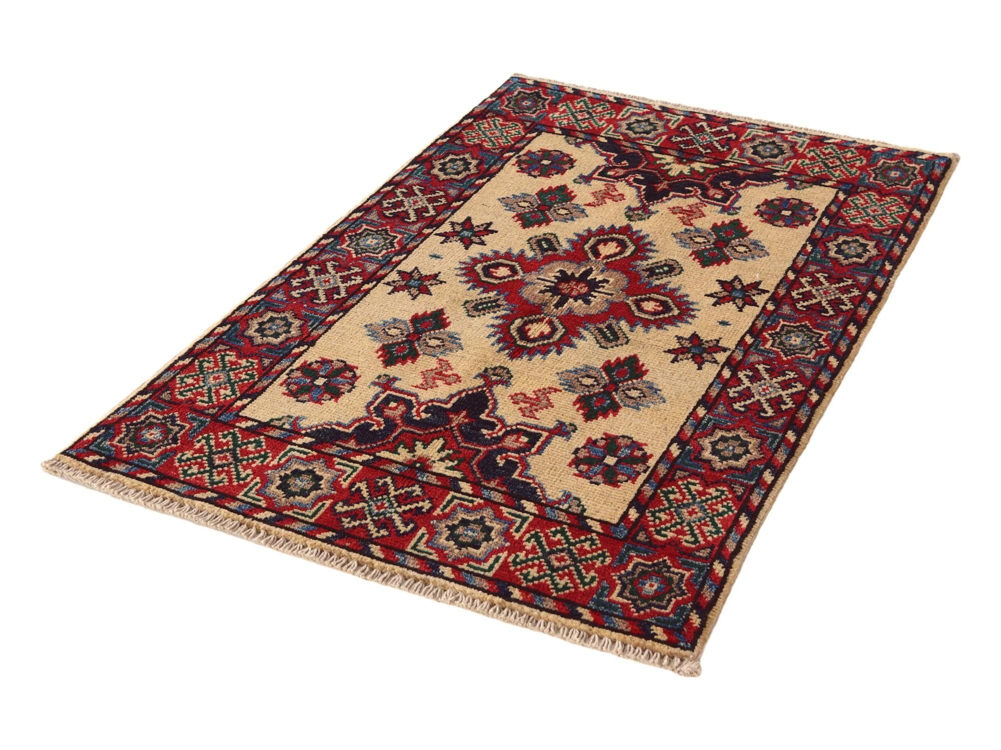 2' x 3' Hand Knotted Kazak Rug