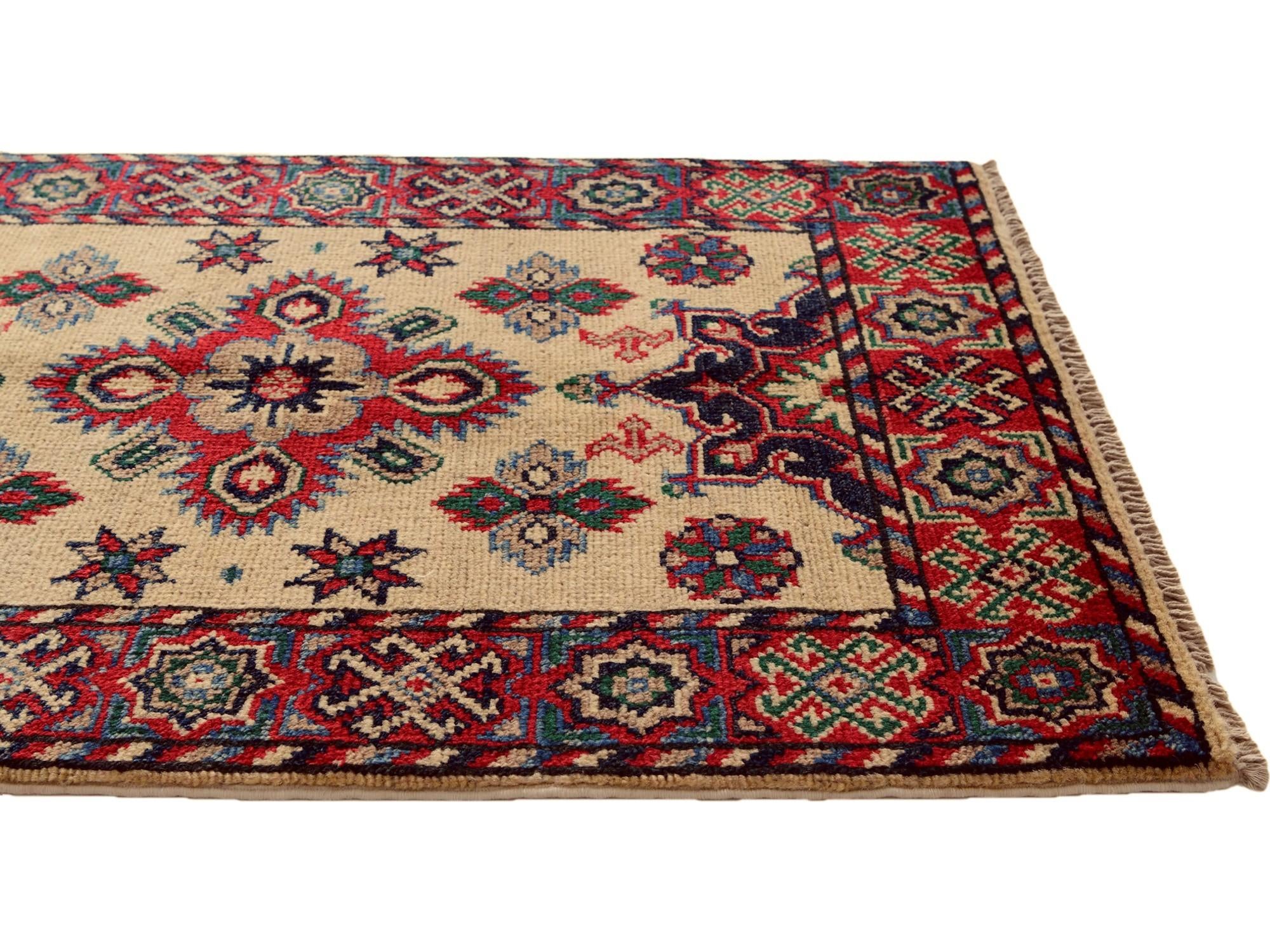 2' x 3' Hand Knotted Kazak Rug