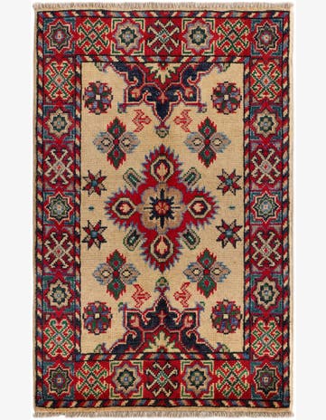 2' x 3' Hand Knotted Kazak Rug