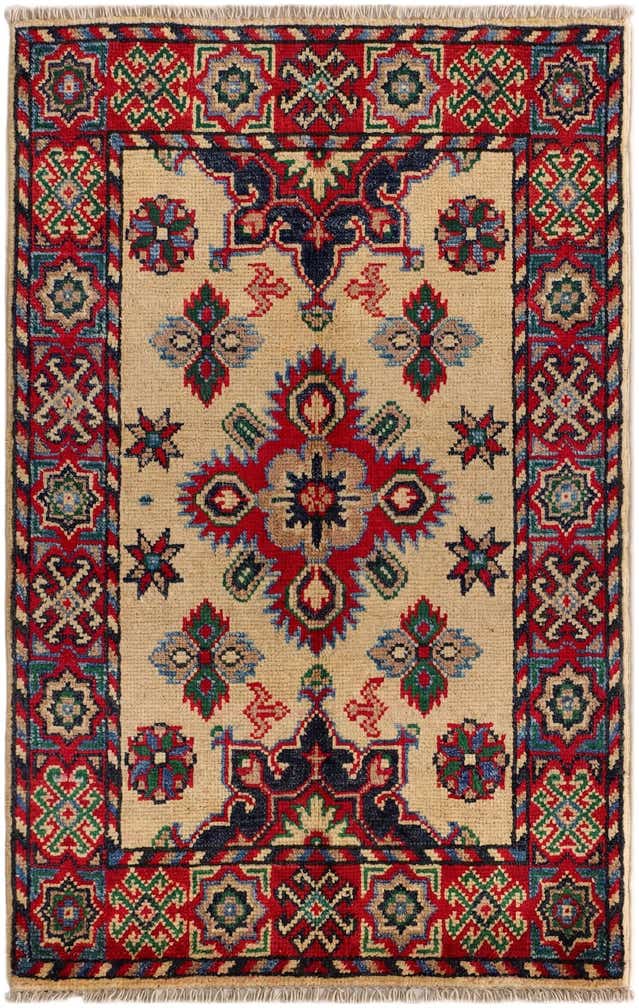 2' x 3' Hand Knotted Kazak Rug