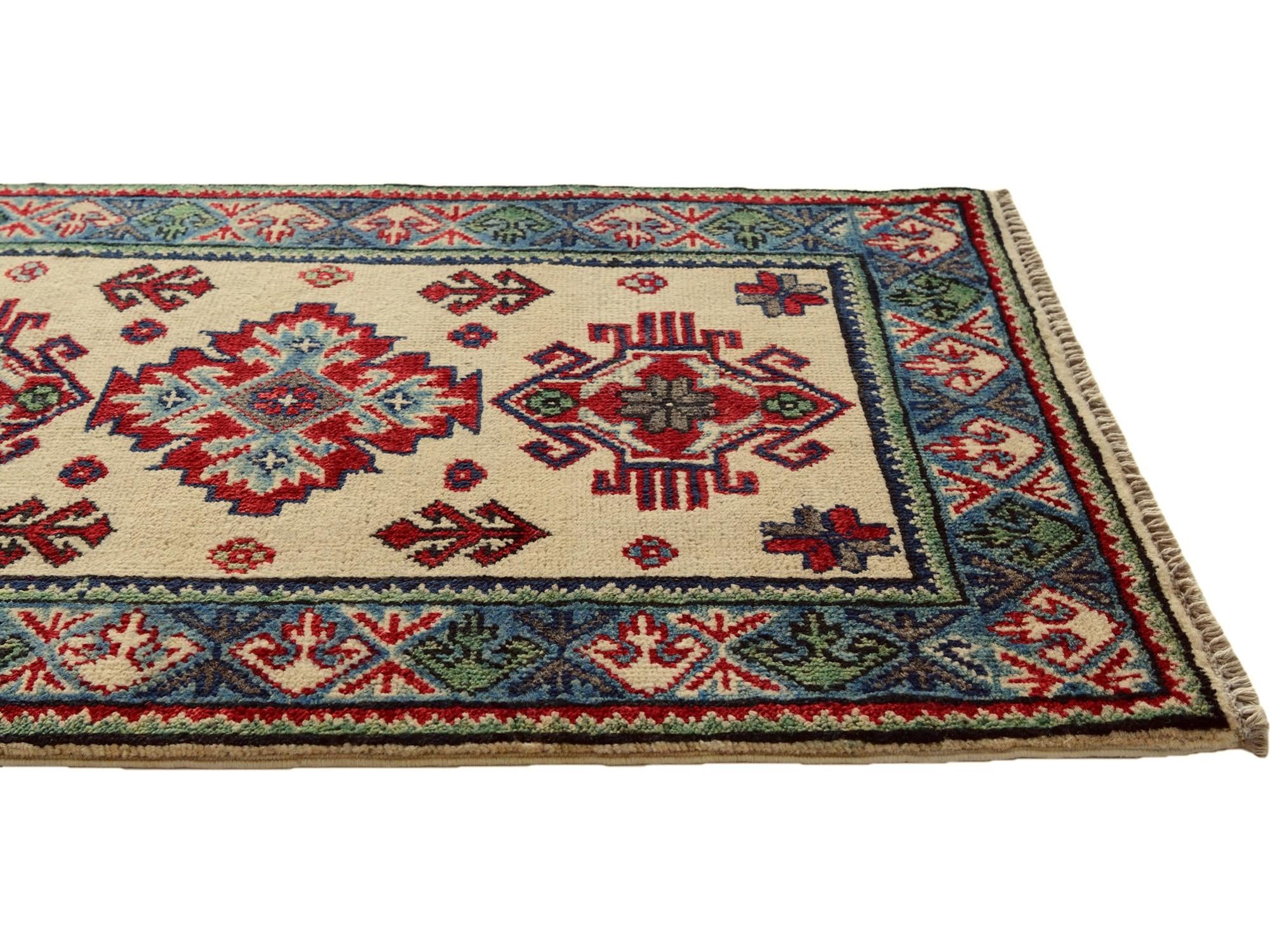 2' x 3' 2 Hand Knotted Kazak Rug