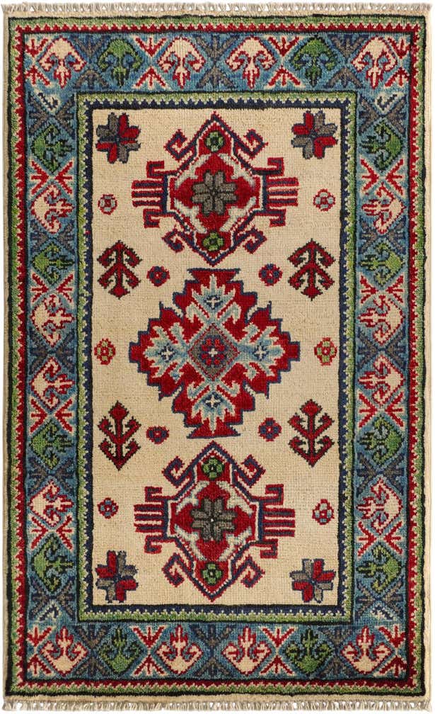 2' x 3' 2 Hand Knotted Kazak Rug