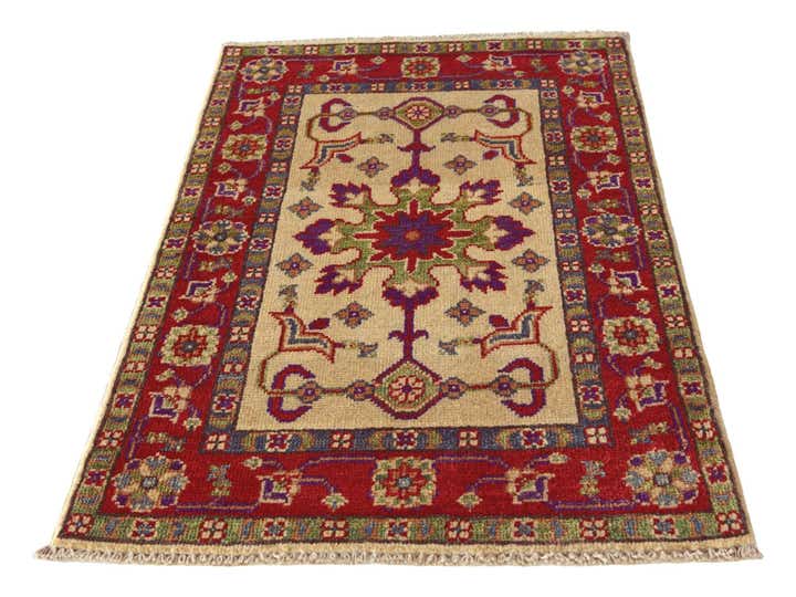 1' 10 x 3' Hand Knotted Kazak Rug