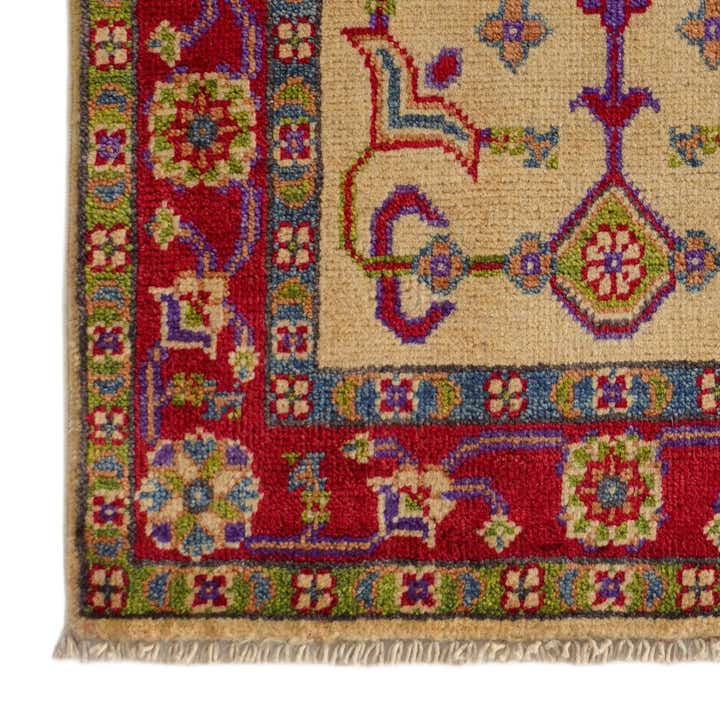 1' 10 x 3' Hand Knotted Kazak Rug