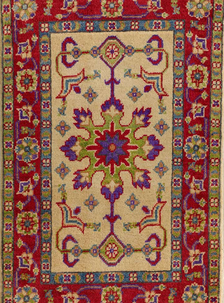 1' 10 x 3' Hand Knotted Kazak Rug