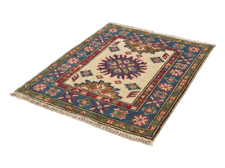 Detail image of 2' 2 x 2' 9 Hand Knotted Kazak Rug