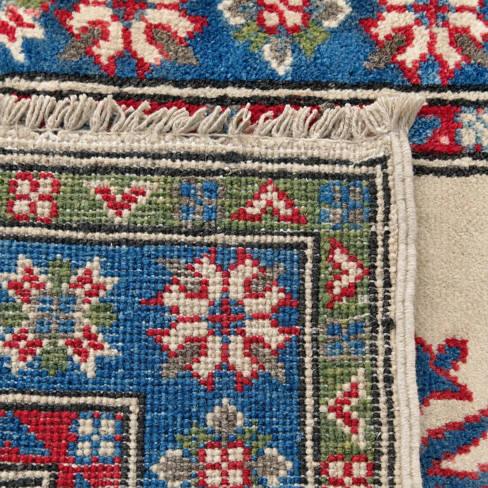 65cm x 85cm Hand Knotted Kazak Rug