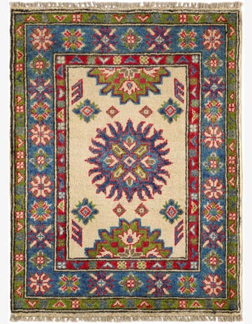 2' 2 x 2' 9 Hand Knotted Kazak Rug
