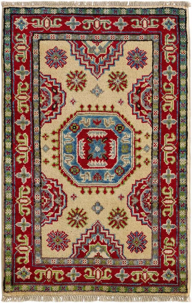 2' x 3' 1 Hand Knotted Kazak Rug