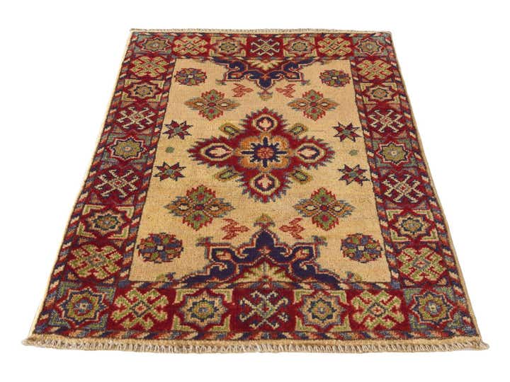 2' x 3' Hand Knotted Kazak Rug