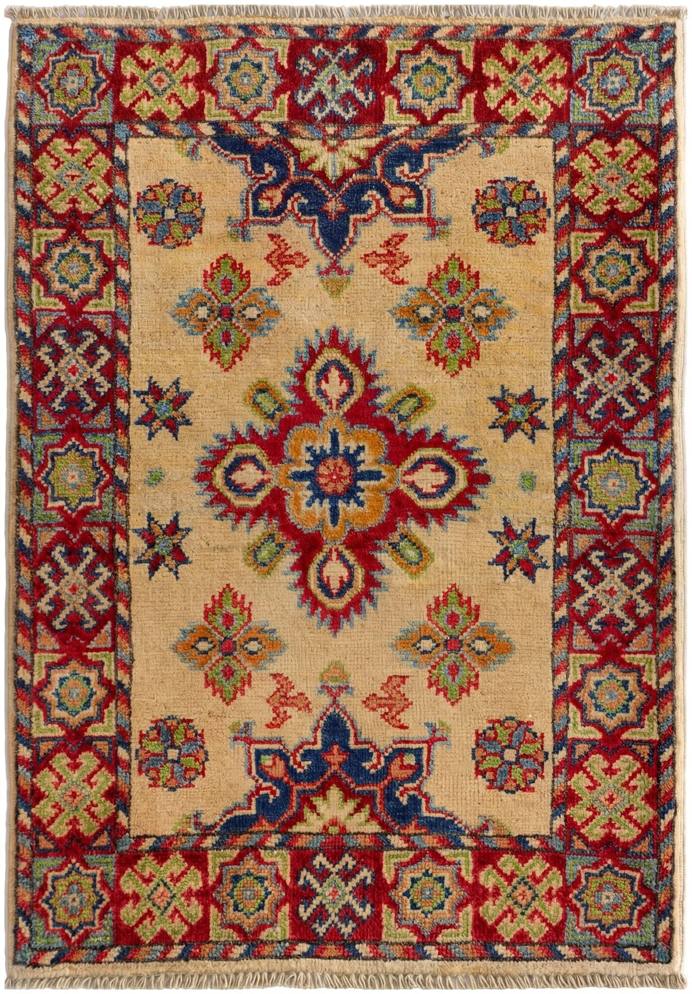 2' x 3' Hand Knotted Kazak Rug