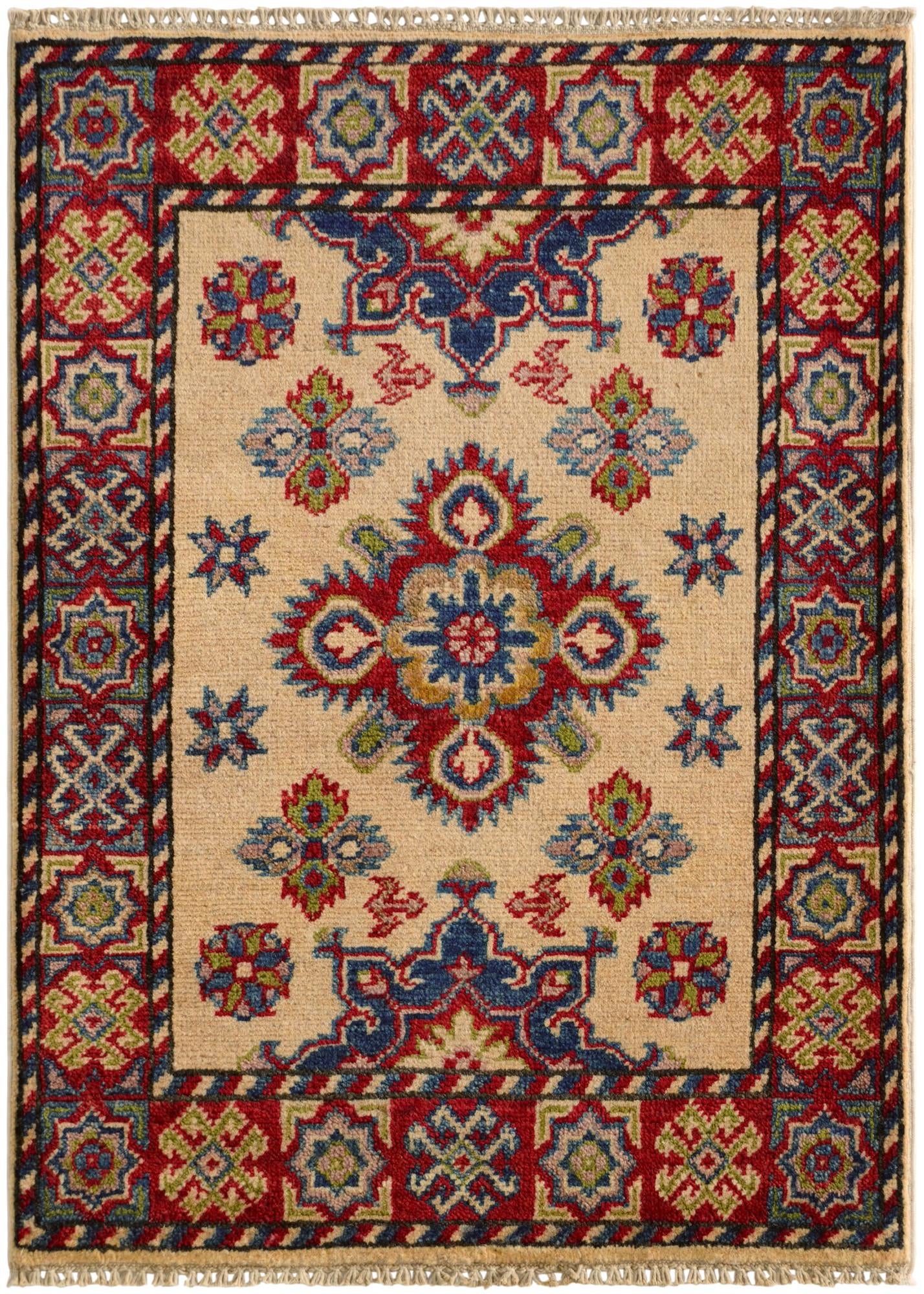 2' 2 x 2' 11 Hand Knotted Kazak Rug
