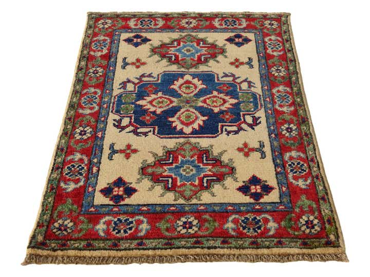 2' x 3' Hand Knotted Kazak Rug