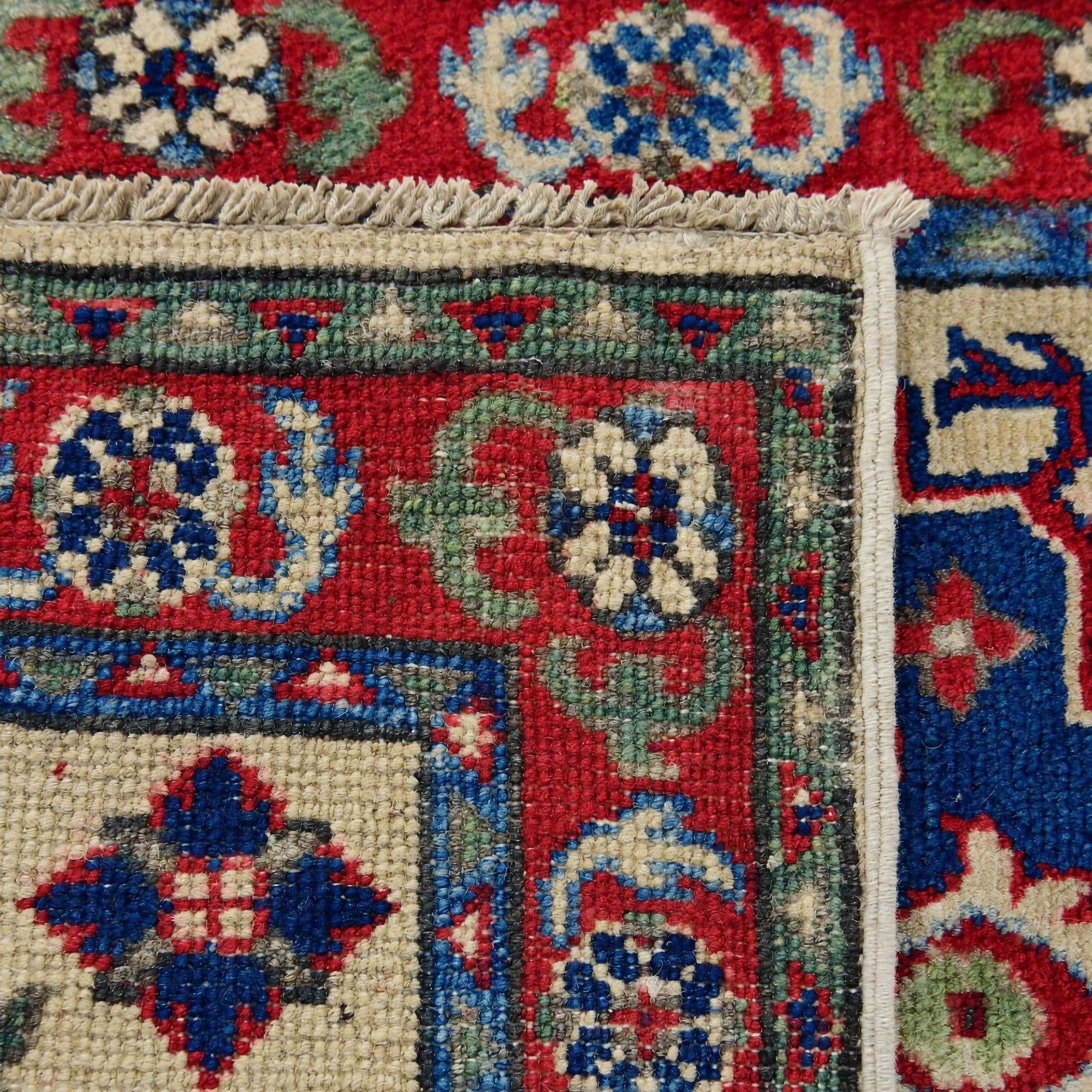 60cm x 90cm Hand Knotted Kazak Rug