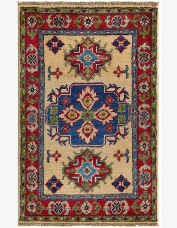 2' x 3' Hand Knotted Kazak Rug