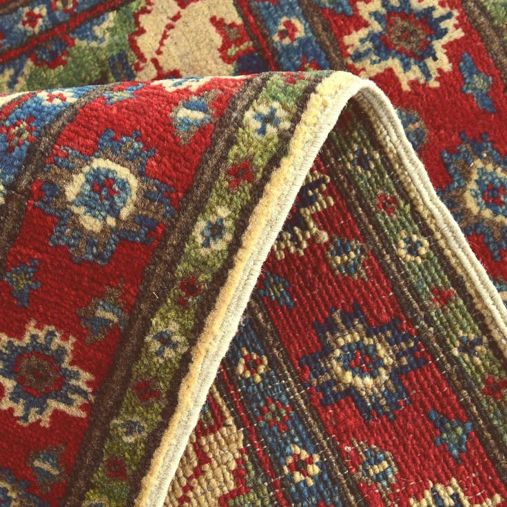Detail image of 2' 1 x 2' 10 Hand Knotted Kazak Rug