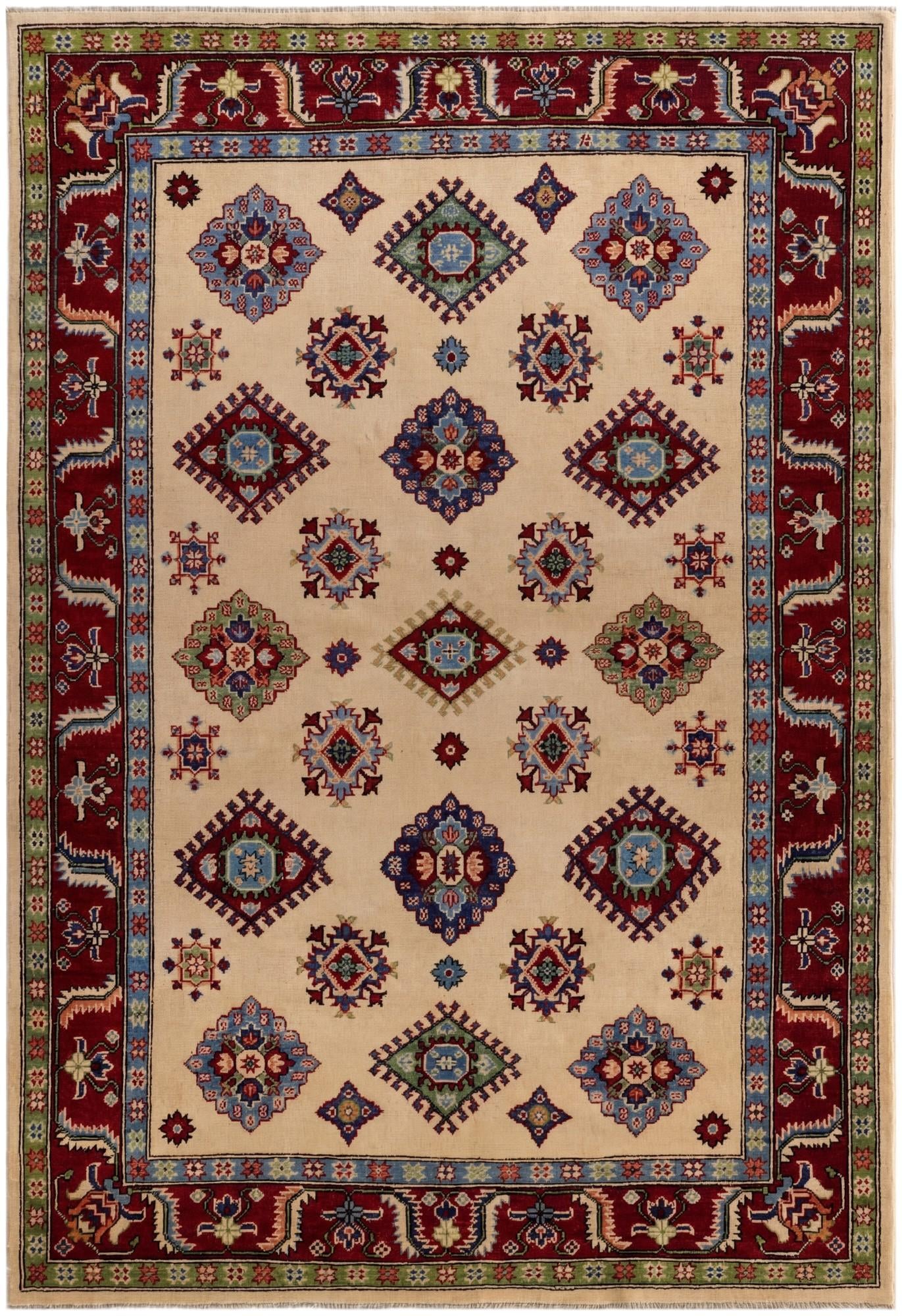 5' 4 x 7' 11 Hand Knotted Kazak Rug