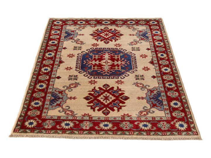 3' 5 x 4' 8 Hand Knotted Kazak Rug