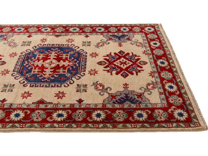 3' 5 x 4' 8 Hand Knotted Kazak Rug
