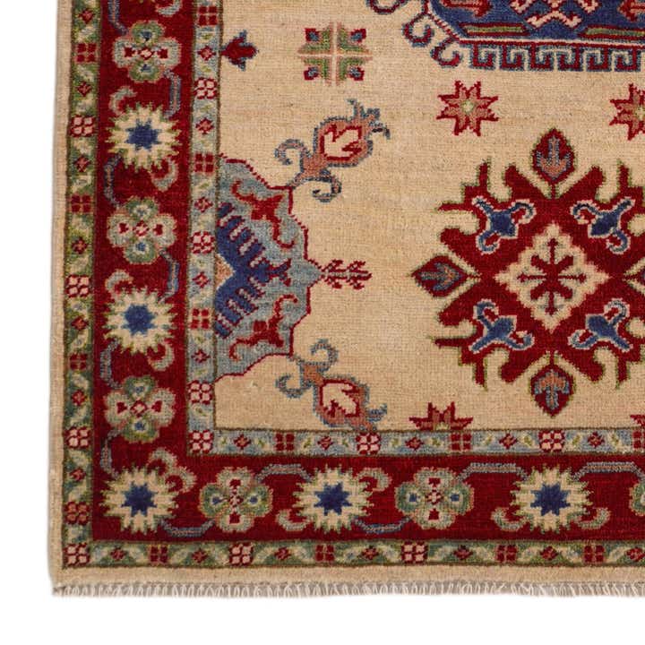 3' 5 x 4' 8 Hand Knotted Kazak Rug