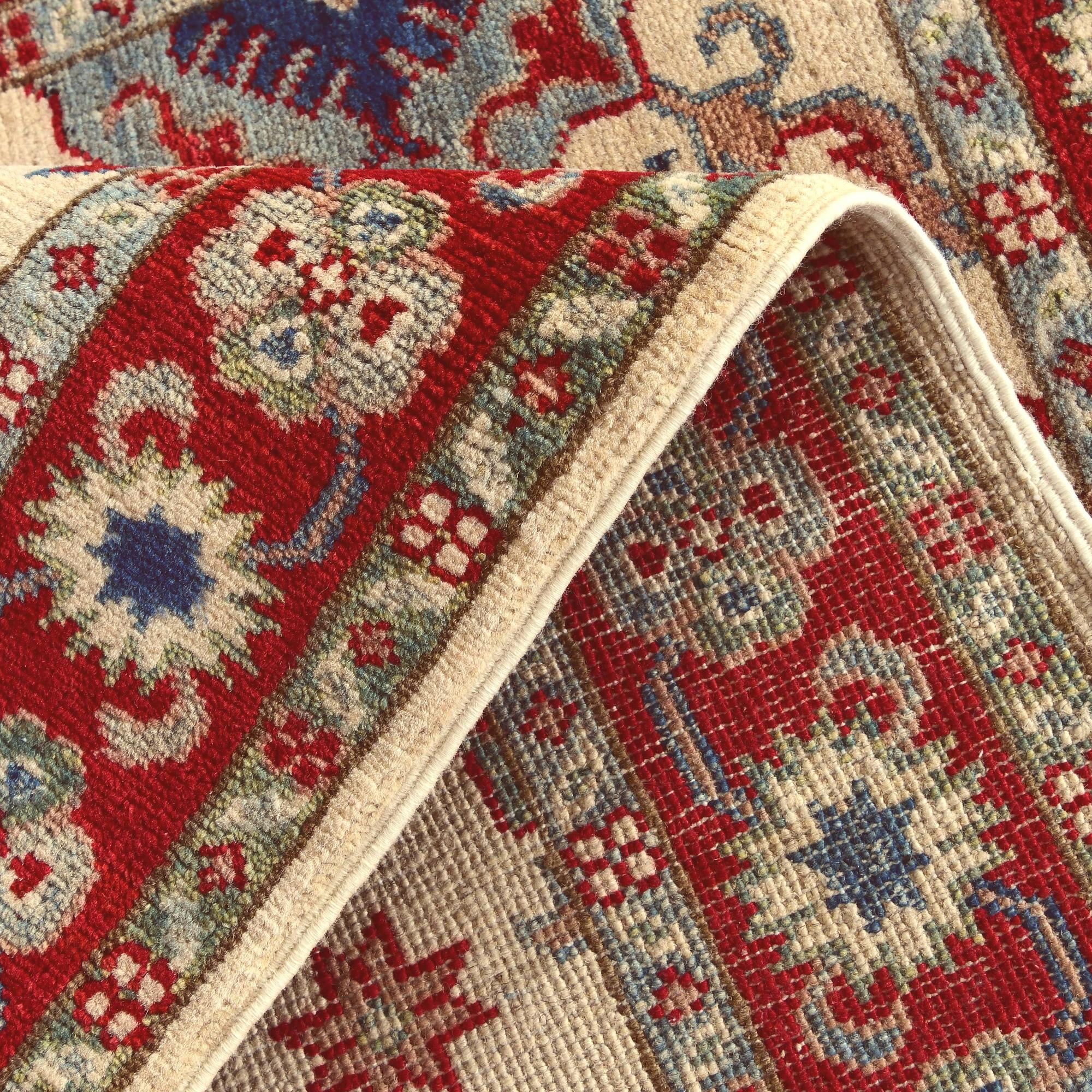 3' 5 x 4' 8 Hand Knotted Kazak Rug