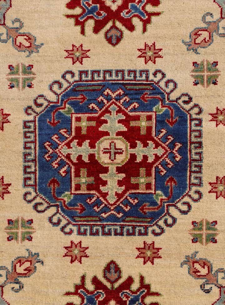 3' 5 x 4' 8 Hand Knotted Kazak Rug