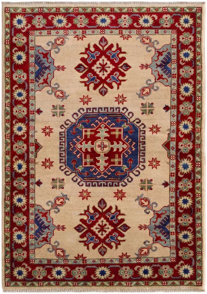 3' 5 x 4' 8 Hand Knotted Kazak Rug