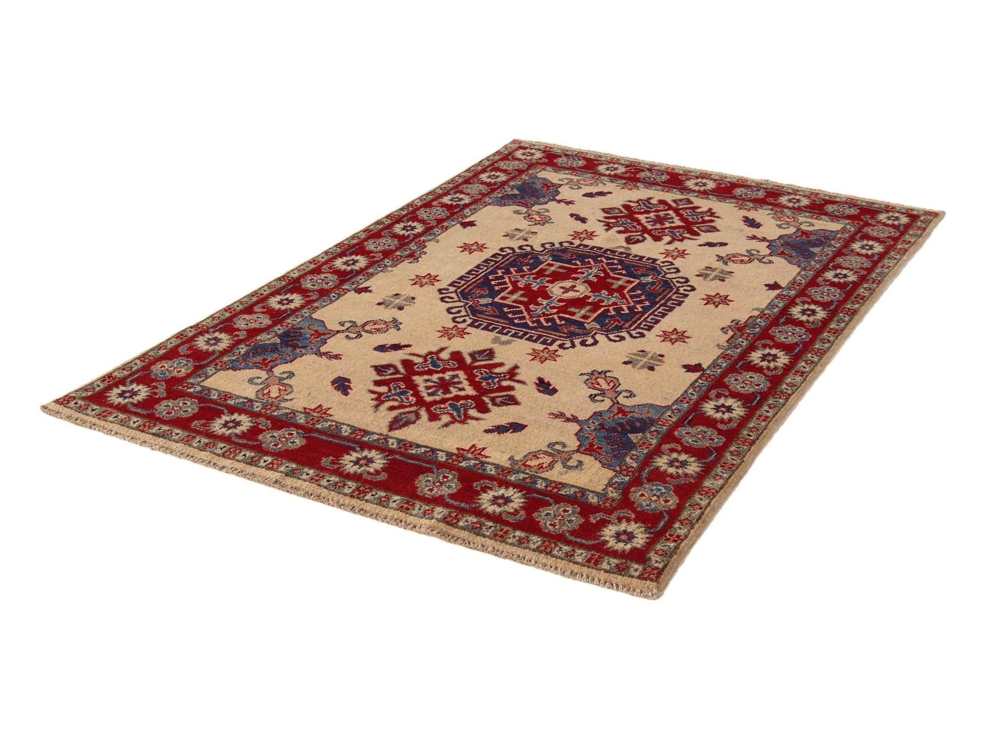3' 4 x 5' 1 Hand Knotted Kazak Rug