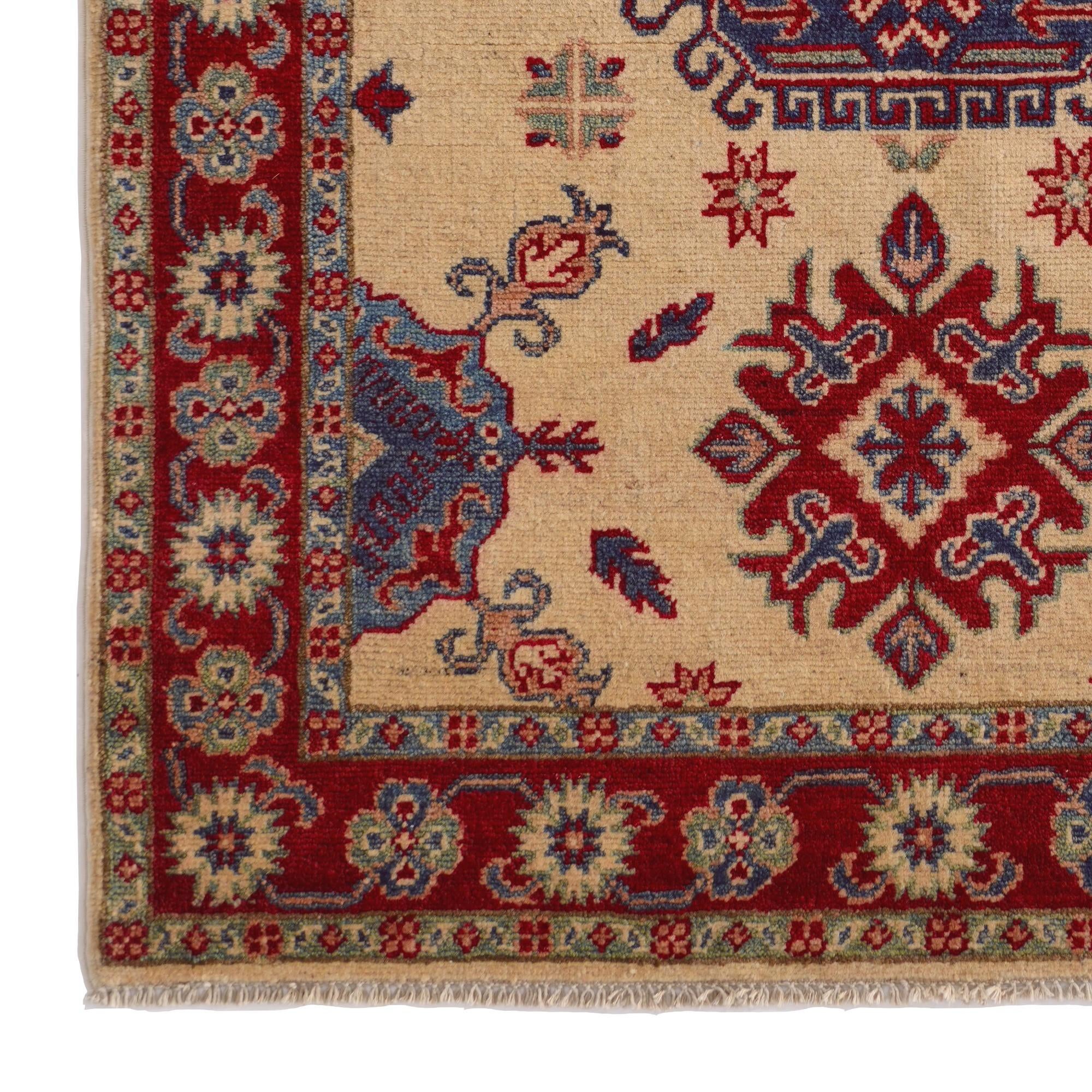 3' 4 x 5' 1 Hand Knotted Kazak Rug