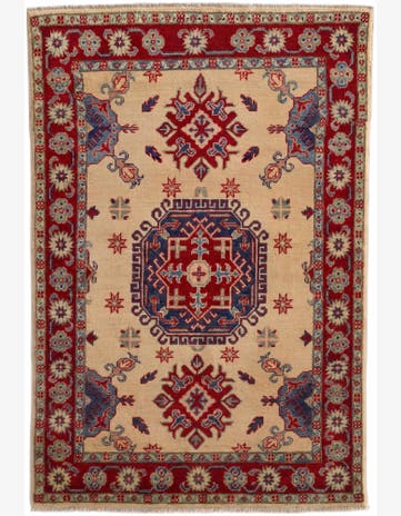 3' 4 x 5' 1 Hand Knotted Kazak Rug
