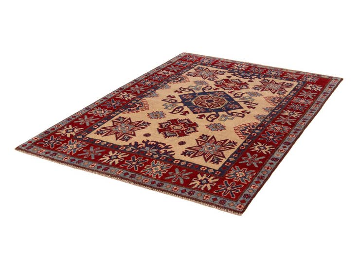 Detail image of 4' x 5' 3 Hand Knotted Kazak Rug