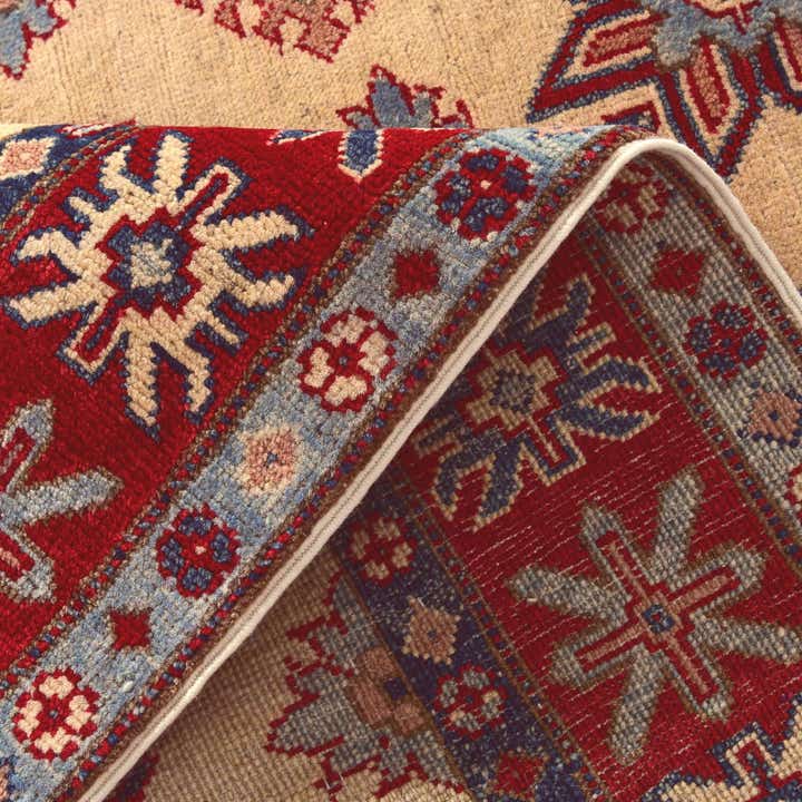 4' x 5' 3 Hand Knotted Kazak Rug