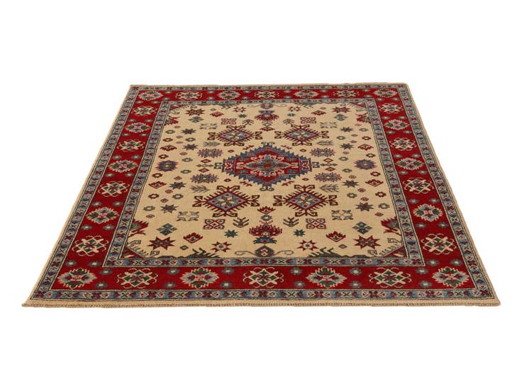 Detail image of 5' 1 x 6' 6 Hand Knotted Kazak Rug