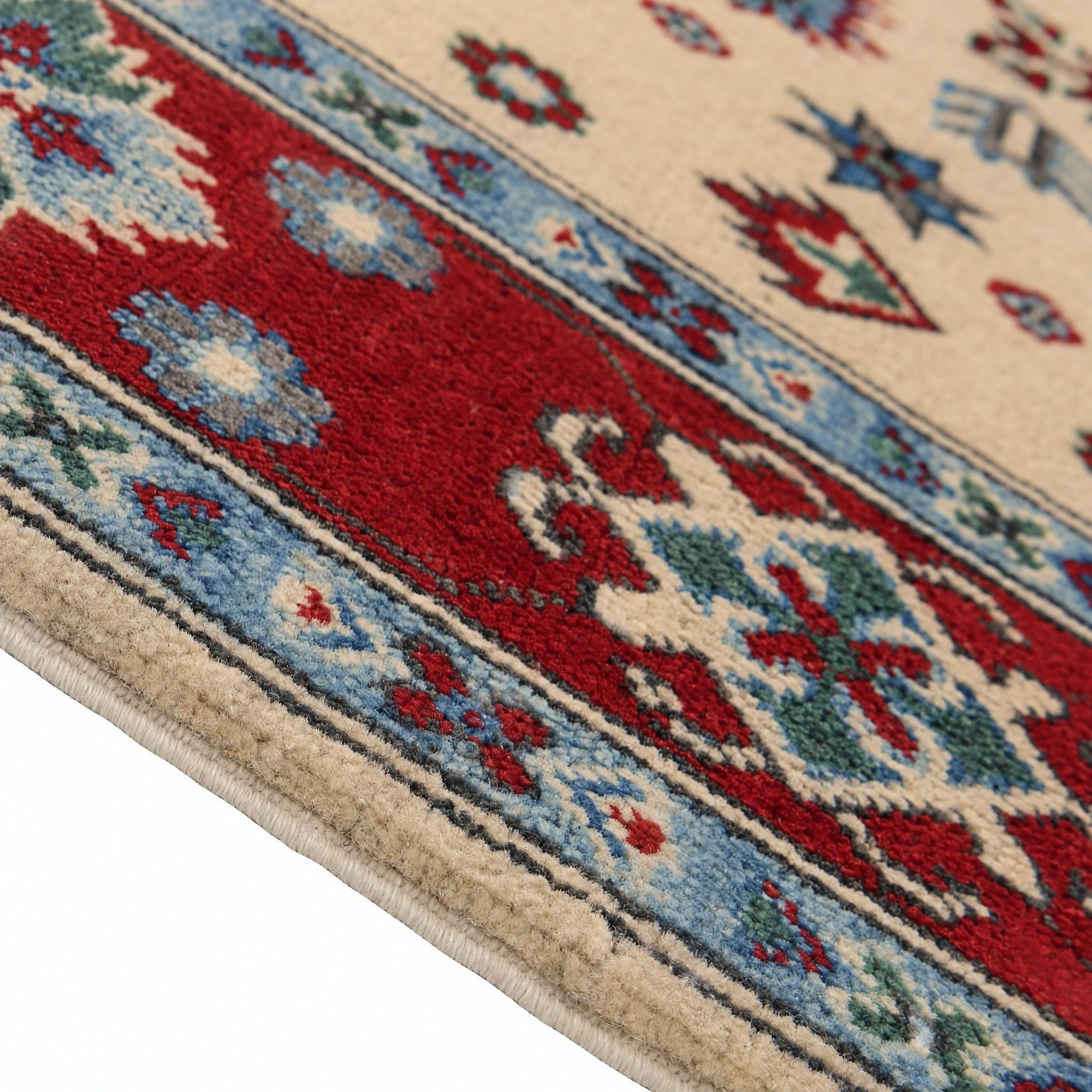 155cm x 200cm Hand Knotted Kazak Rug