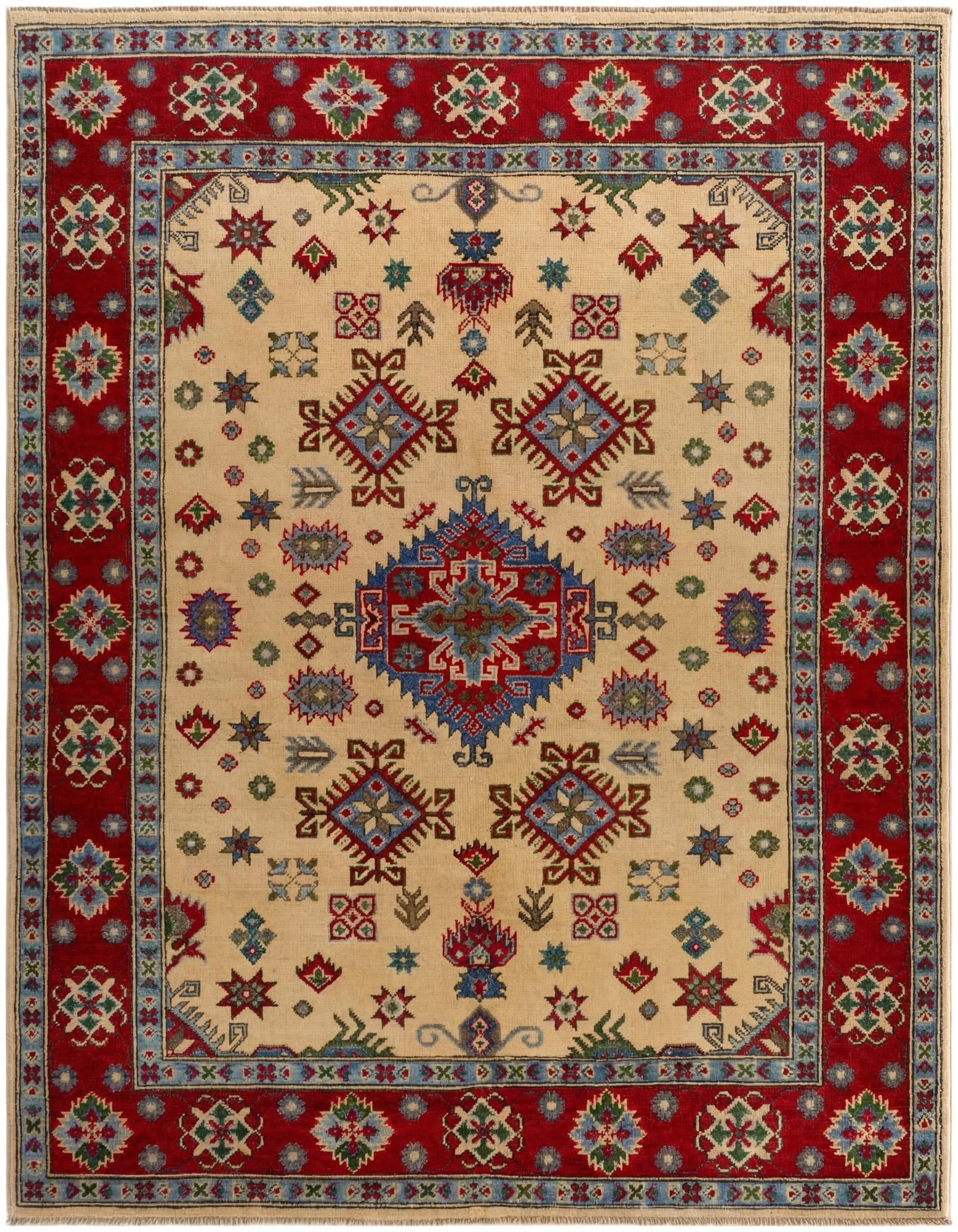 5' 1 x 6' 6 Hand Knotted Kazak Rug