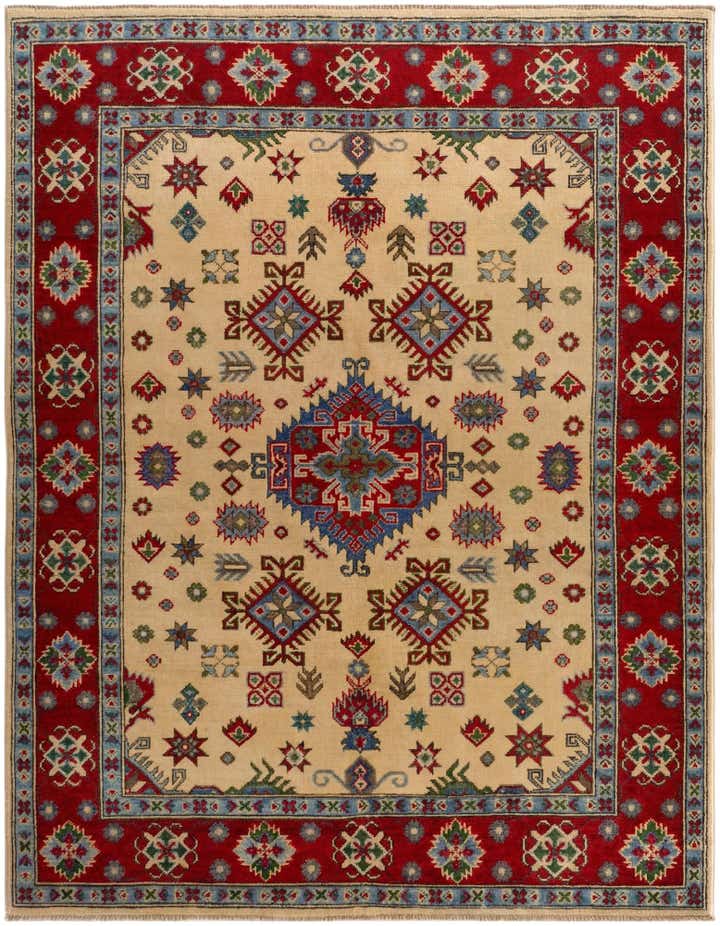 5' 1 x 6' 6 Hand Knotted Kazak Rug