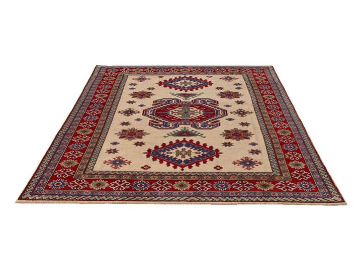 6' 6 x 9' 9 Hand Knotted Kazak Rug